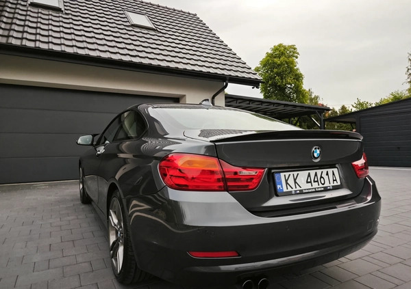BMW Seria 4 cena 72999 przebieg: 151000, rok produkcji 2015 z Okonek małe 562